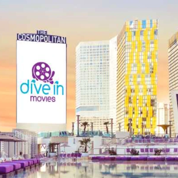 This is a picture of the Dive in Movies nights at Cosmopolitan of Las Vegas
