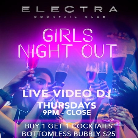 The Electra Cocktail Club Girls Night Out Venetian Las Vegas