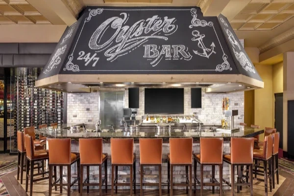 Late night dining in Las Vegas - Palace Station Oyster Bar open 24 hours in Las Vegas