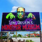 Tom Devlin's Monster Museum Frankenstein sign in Boulder City Nevada