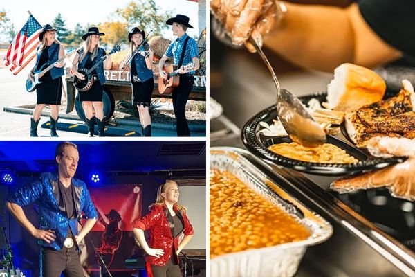 Henderson Chuck Wagon Dinner Show – Mama’s Wranglers performing with BBQ dinner at Firelight Barn