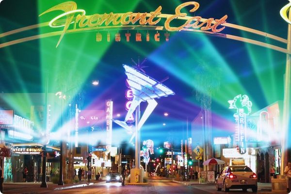 Downtown Las Vegas Fremont Street Experience crowd