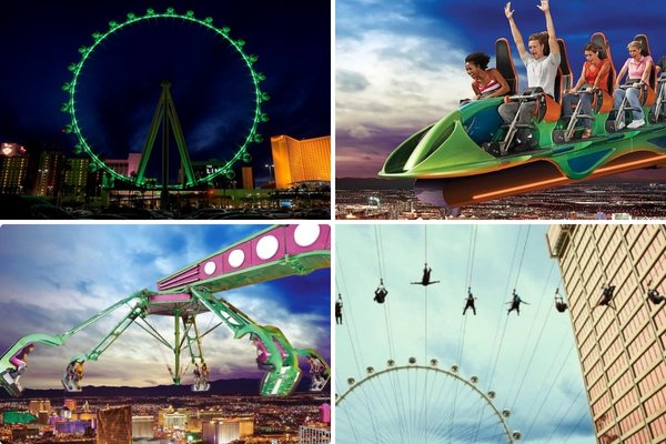 Linq Las Vegas Zip line and Thrill Rides