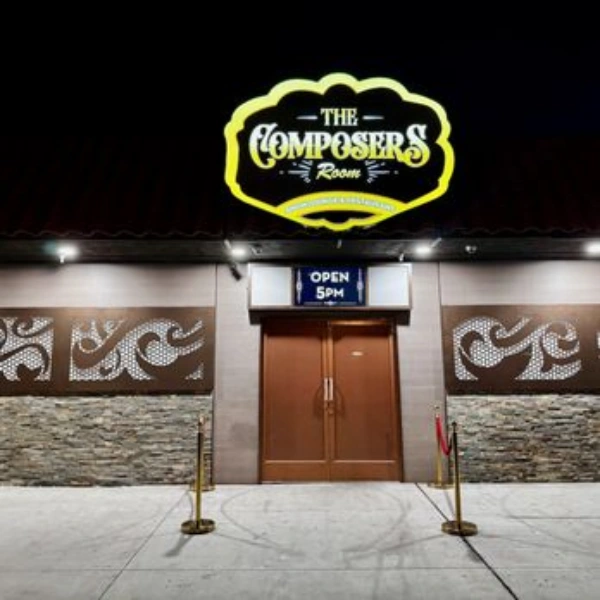 An entrance view of The Composers Room in Las Vegas Commercial Center