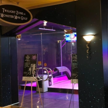 Mini bowling lanes at Twilight Zone Mini Golf Las Vegas