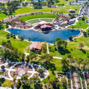 A birds-eye-view of Liberty Park in North Las Vegas