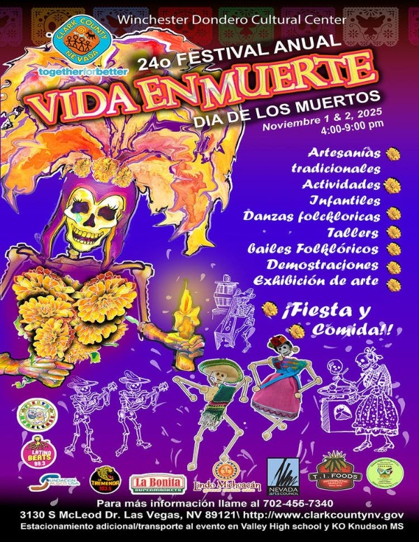 Life in Death Festival Flyer Las Vegas celebration