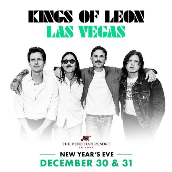 Kings of Leon Concerts in Las Vegas December 30 & 31, 2025