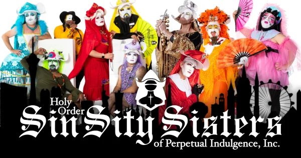 a group photo of the sin city sisters