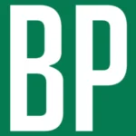 a white and green logo for the Las Vegas business press publication
