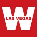 Red and white logo for the Las Vegas weekly magazine publication