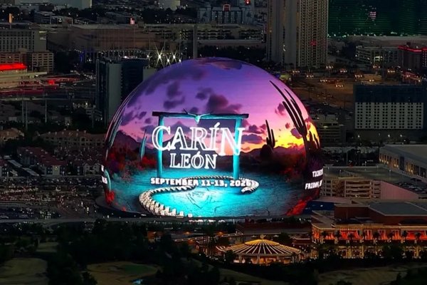 Carin Leon Concert Promo on Sphere Las Vegas Screens
