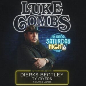 Luke Combs My Kind of Saturday Night Tour Las Vegas Promotional Image