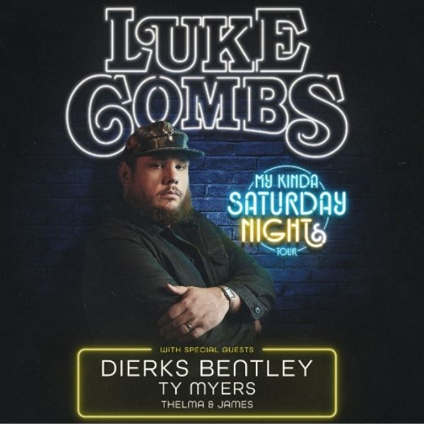 Luke Combs My Kind of Saturday Night Tour Las Vegas Promotional Image
