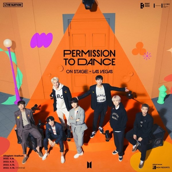 BTS Concert at Allegiant Stadium Promotional Imge