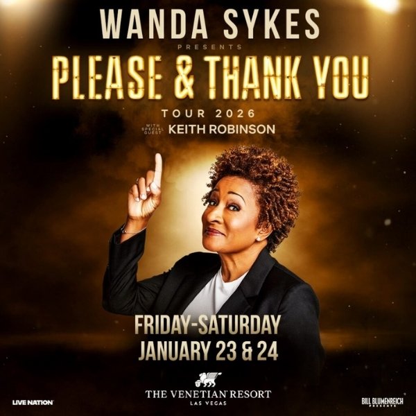 Wanda Skyes Please and Thank You Tour 2026 Las Vegas Promotional Image