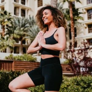 Weekend Warmup Series Green Valley Ranch Girl doing Yoga