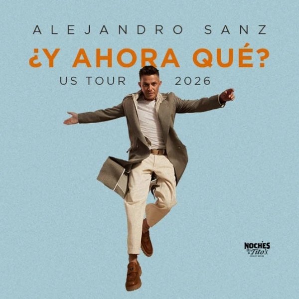 Alejandro Sanz Tour 2026 promotional image