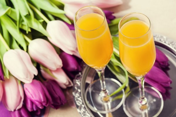 Image of mimosas and tulips