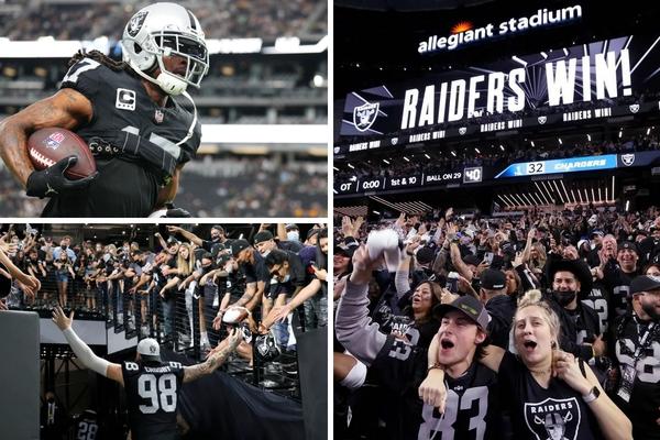 Raiders game at Allegiant Stadium Las Vegas