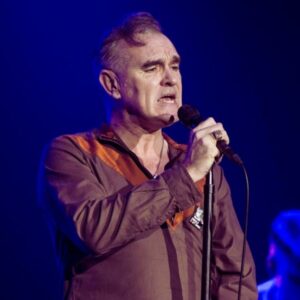 Morrissey Concert in Las Vegas Image of Artist singing