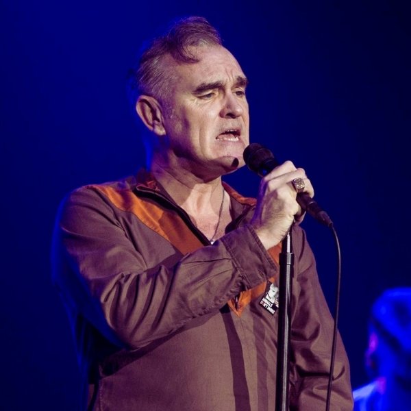 Morrissey Concert in Las Vegas Image of Artist singing