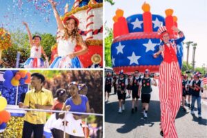 Participants at the Summerlin Council Patriotic Parade Las Vegas