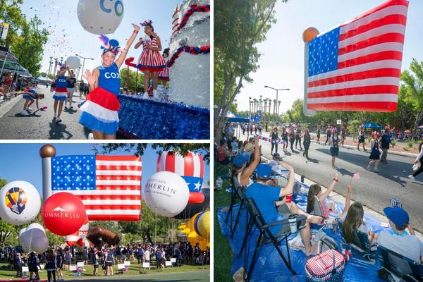 Summerlin Council Patriotic Parade moments at the parade