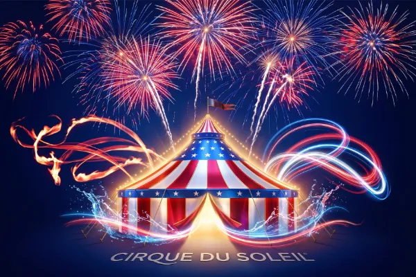 Cirque du Soleil Las Vegas show during Fourth of July weekend