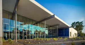 The exterior of the East Las Vegas Library