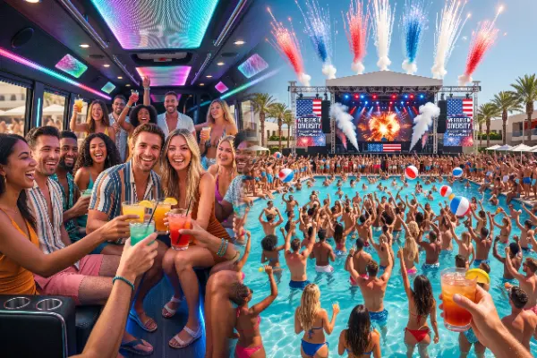Las Vegas Fourth of July pool crawl and dayclub party