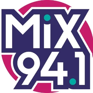 Mix 94.1 FM KMXB radio station logo representing hot adult contemporary hits in Las Vegas.