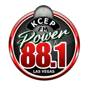 Power 88.1 FM KCEP radio station logo representing urban contemporary music in Las Vegas.