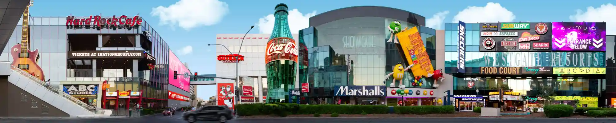 Showcase Mall on the Las Vegas Strip near MGM Grand and Park MGM