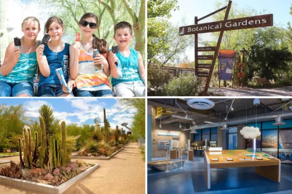 Springs Preserve gardens in Las Vegas with desert landscaping and outdoor exhibits