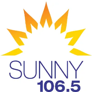 Sunny 106.5 FM KSNE radio station logo representing premier adult contemporary music in Las Vegas.