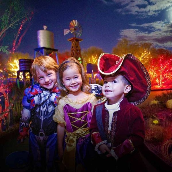 Haunted Harvest Halloween event at Springs Preserve in Las Vegas with family-friendly trick-or-treating and seasonal activities.