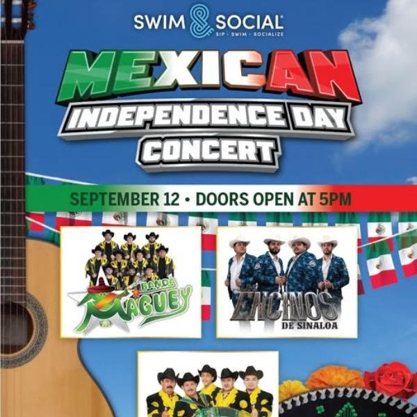Mexican Independence Day Concert at Swim & Social Pool at The STRAT Las Vegas featuring regional Mexican music.