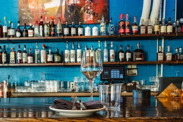 Wine bar interior at Ada’s in the Las Vegas Arts District