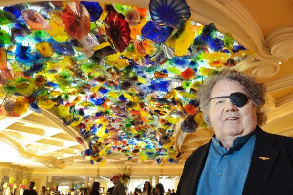 Colorful hand-blown glass forms in Dale Chihuly's Fiori di Como at Bellagio