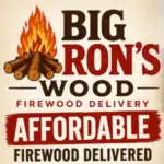 A promotional flyer for Big Ron's Wood firwood delivery service in Las Vegas.