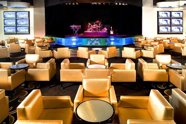 Bourbon Street Lounge stage inside The Orleans Hotel and Casino