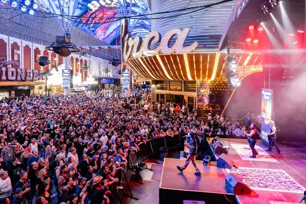 Free live concert at Fremont Street Experience in Downtown Las Vegas