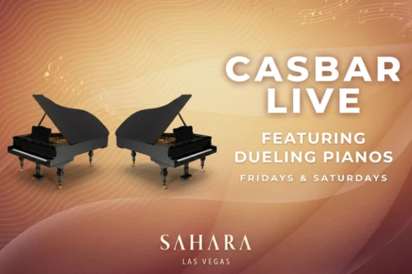 Dueling piano show at CASBAR Lounge at SAHARA Las Vegas