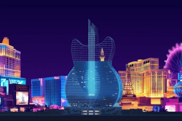Hard Rock Las Vegas guitar hotel rendering