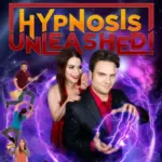 Hypnosis Unleashed poster featuring Kevin Lepine holding a glowing purple orb.