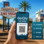 A visitor uses the Las Vegas Go City Pass to access popular attractions and save on sightseeing throughout Las Vegas.