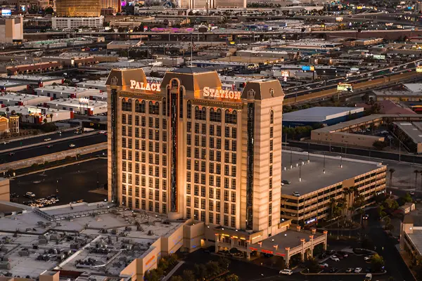 Palace Station Hotel and Casino exterior in Las Vegas