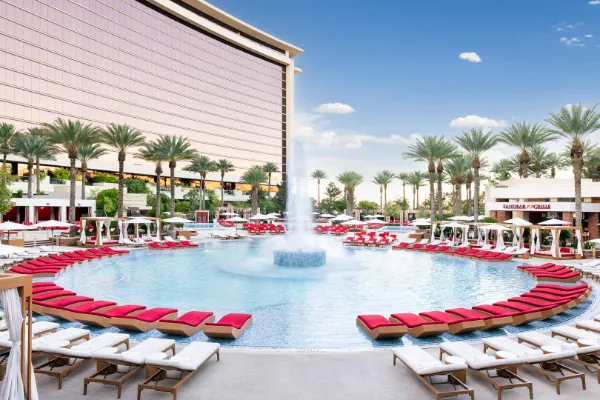 Red Rock Casino Resort and Spa pool area in Las Vegas