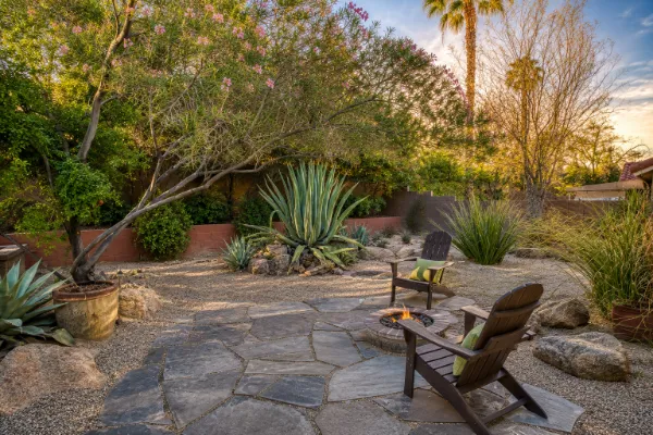 Desert backyard in Las Vegas designed, built, and maintained by Schilling Horticulture Group.